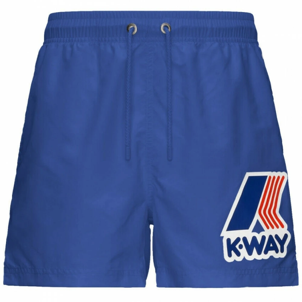 K-Way Hombre Azul - Pantalones Cortos De Natación De Nylon Corte Recto - Swimwear - L