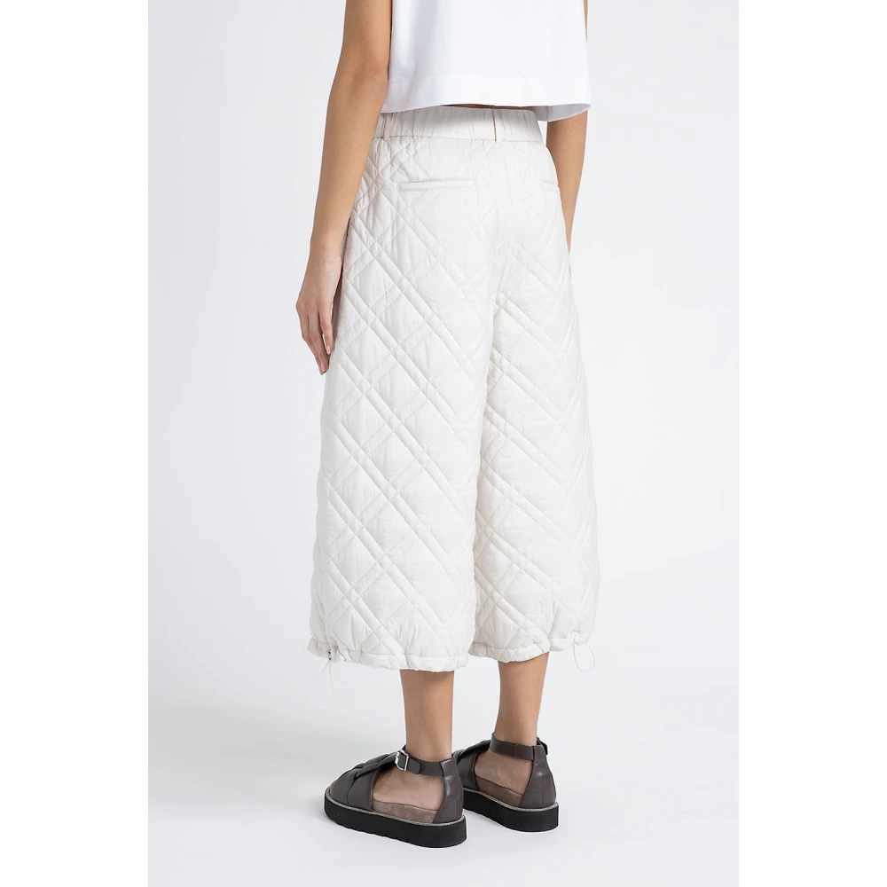 PESERICO Gewatteerde drupbestendige broek Beige Dames