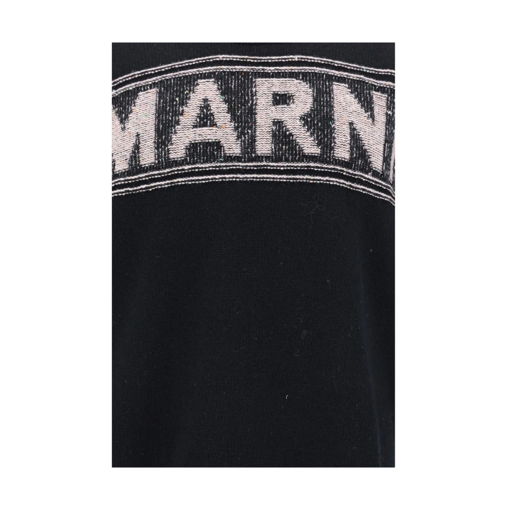Marni Geribbelde wollen trui Black Heren