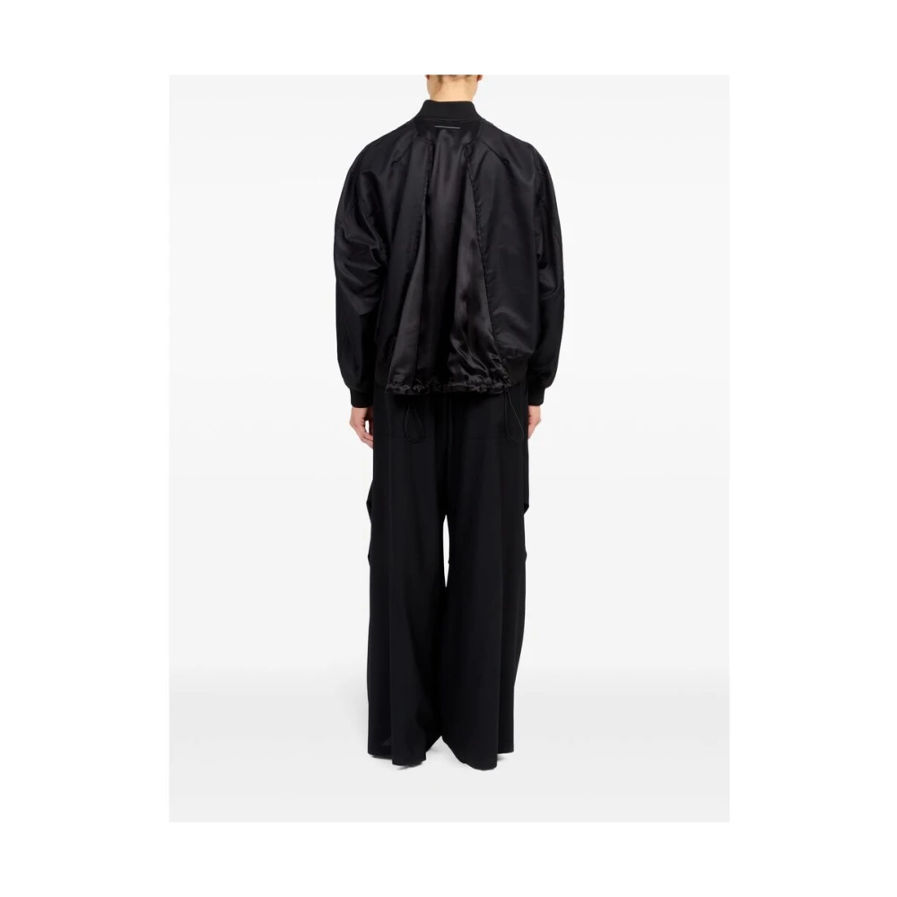 MM6 Maison Margiela Zwarte Jersey Ritsjas Black Dames