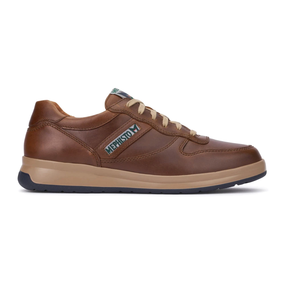 Mephisto Chestnut Leren Heren Sneaker Heren Schoenen Bruin