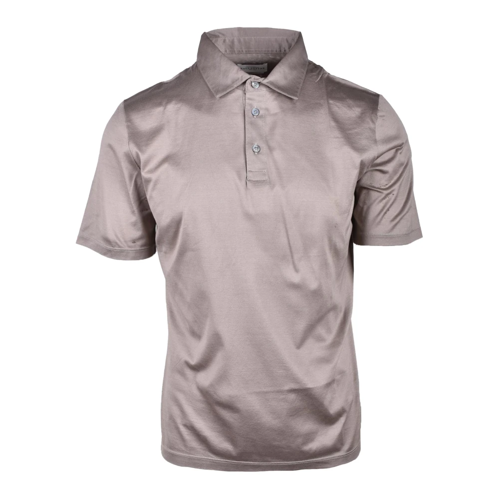 Ballantyne Katoenen Polo Shirt Gray Heren