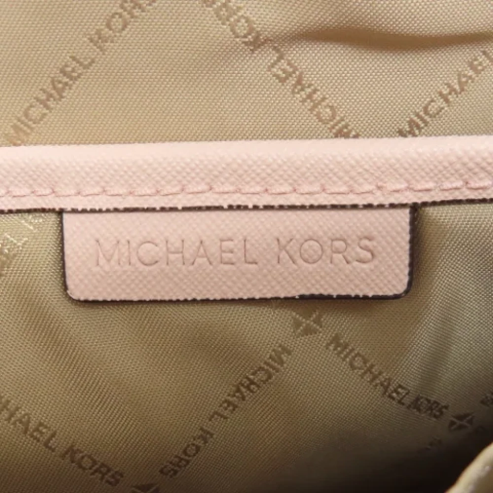 Michael Kors Pre-owned Canvas shoulder-bags Beige Dames