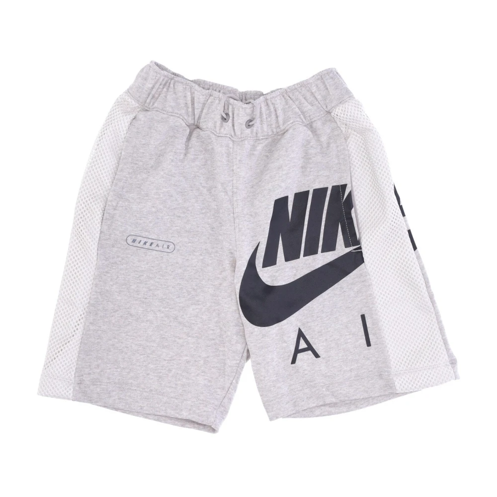 Nike Lichte Trainingsbroek met Mesh Inserts Gray Heren