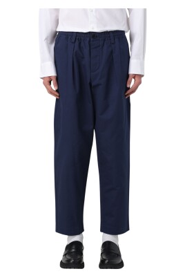pleated-tapered-leg-gabardine-trousers