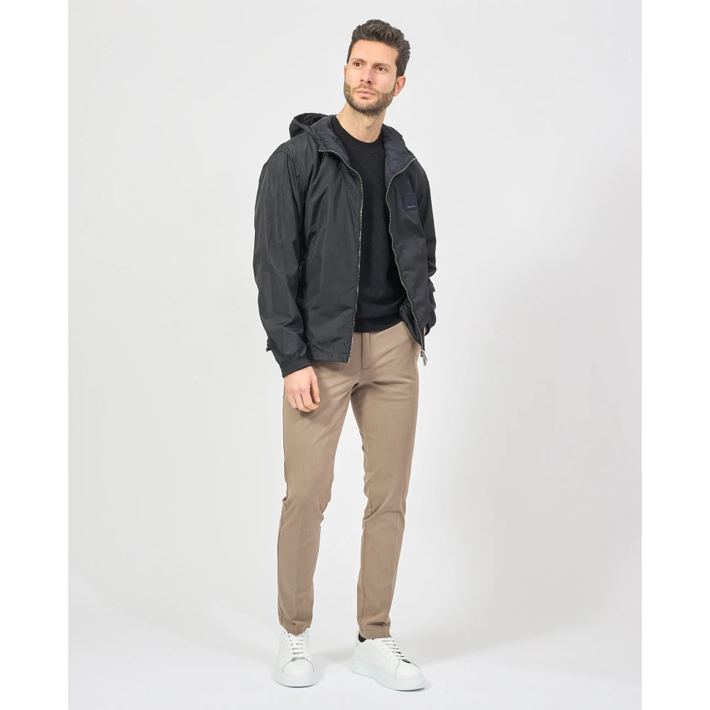 Armani Exchange Blauwe lente capuchonjas Blue Heren