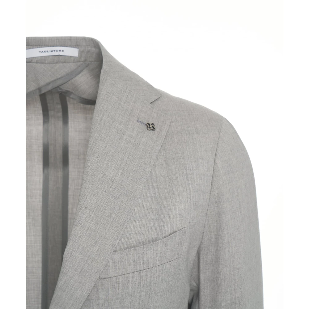Tagliatore Herenkledingpak Grijs Ss25 Gray Heren