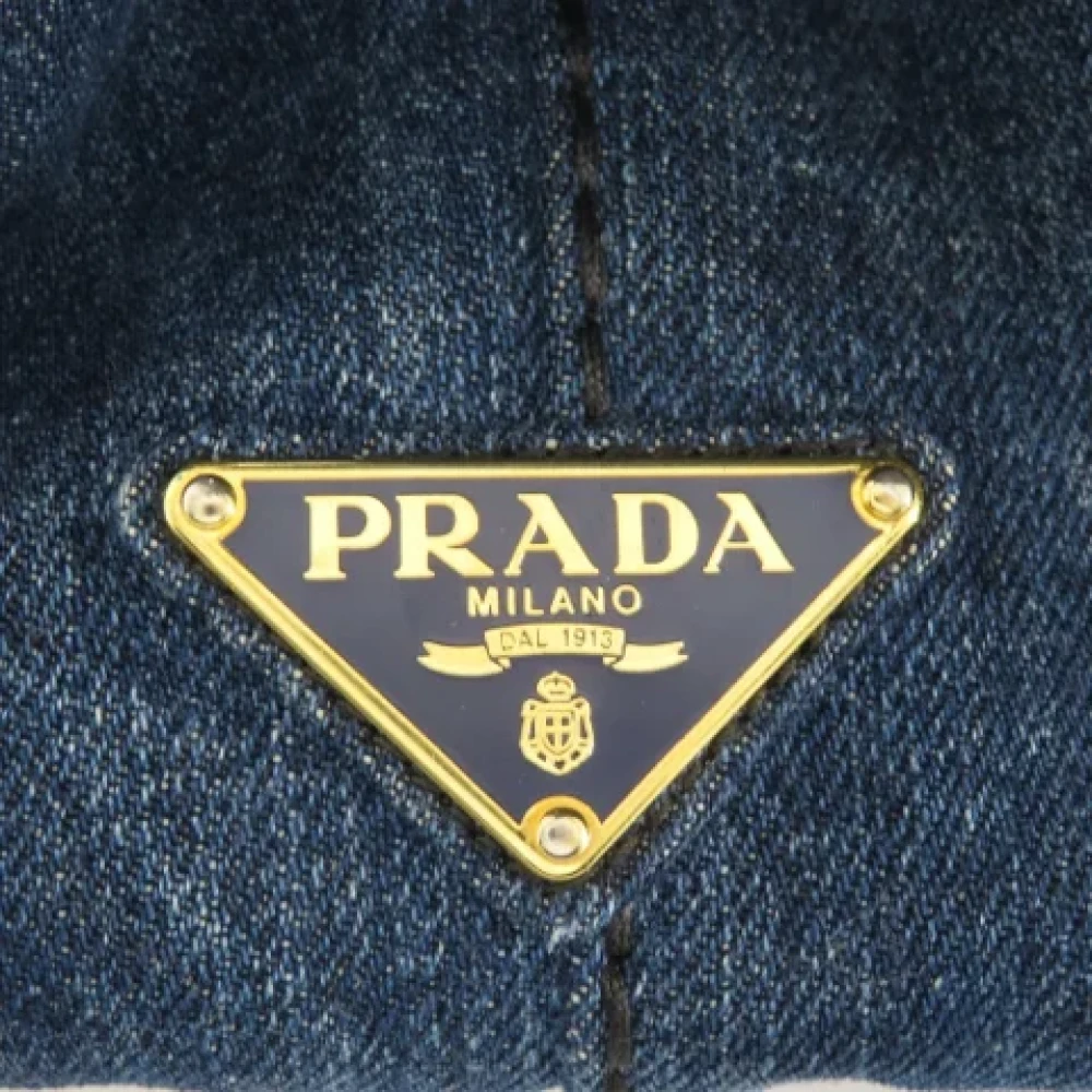 Prada Vintage Pre-owned Denim totes Blue Dames