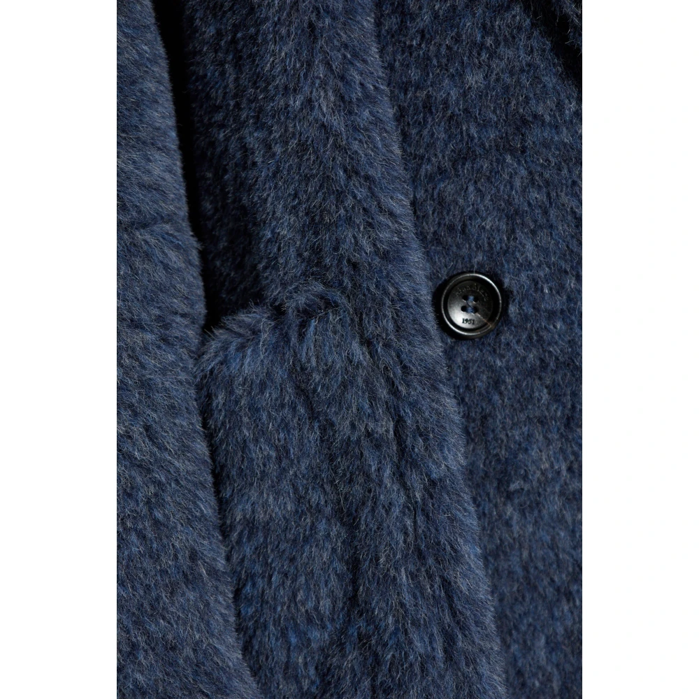 Max Mara Wollen jas Tedgirl1 Blue Dames