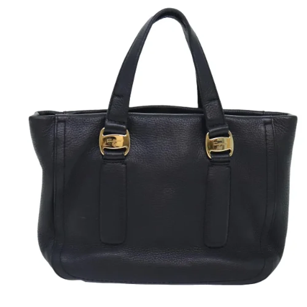 Salvatore Ferragamo Pre-owned Leather handbags Black Dames
