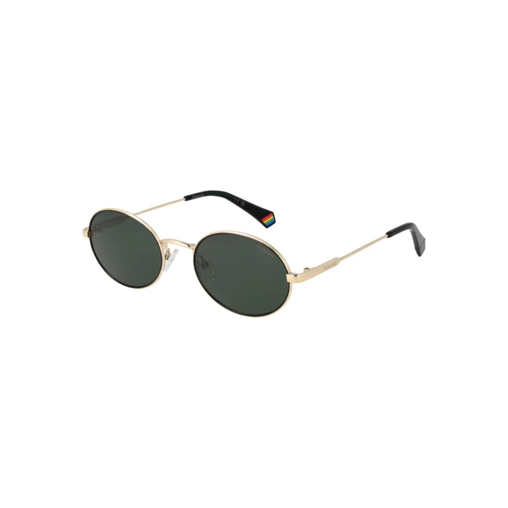 Polaroid Unisex Yellow Tone Metal Frame Sunglasses