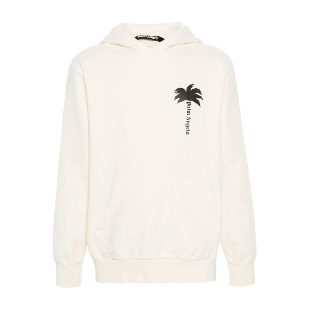 Palm Angels Witte Sweatshirt Ss24 Stijlvol Comfortabel White Heren