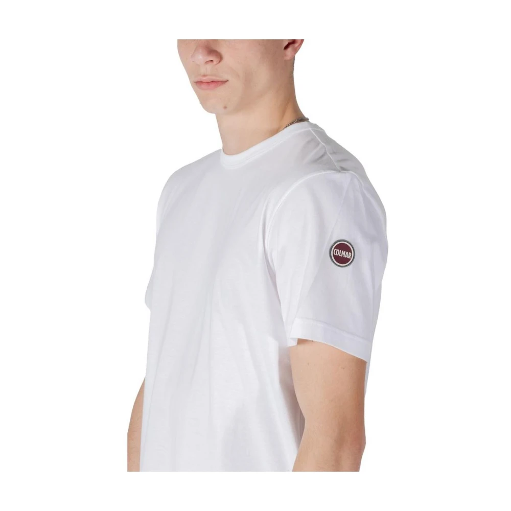 Colmar Witte Katoenen Korte Mouw T-Shirt White Heren
