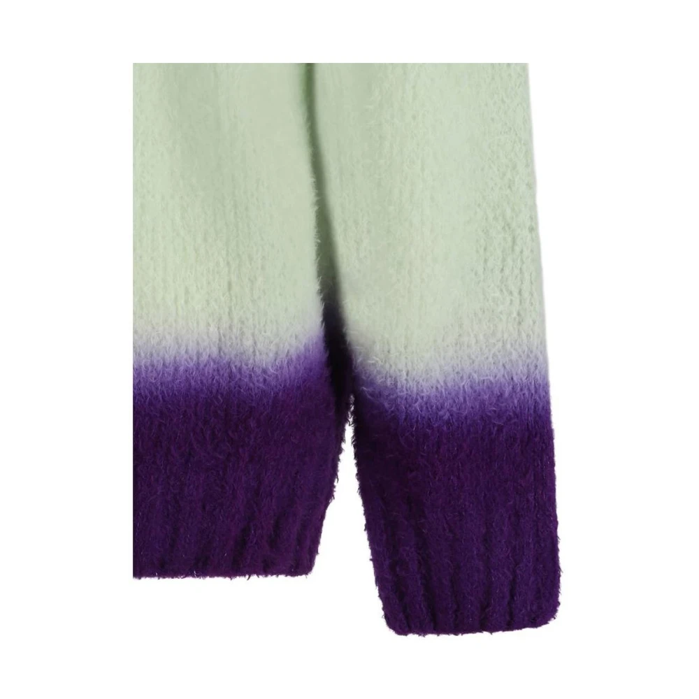 Sacai Dip Dye Mohair Gebreide Trui Multicolor Heren