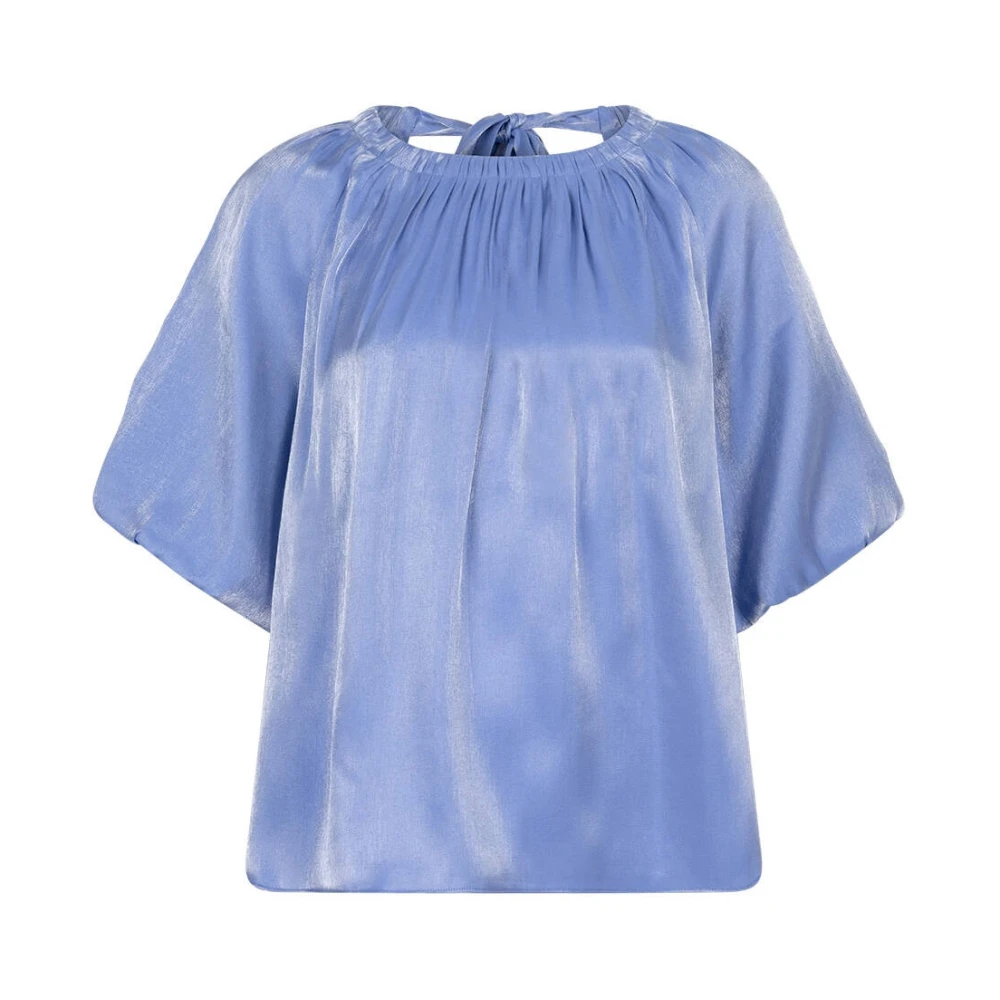 Dante 6 Simo Shimmer Back Detail Top Blue Dames