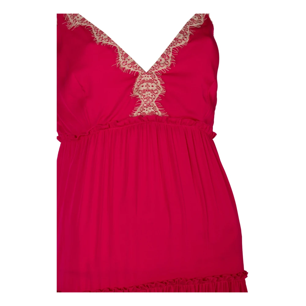 Liu Jo Elegante Maxi Jurk Pink Dames