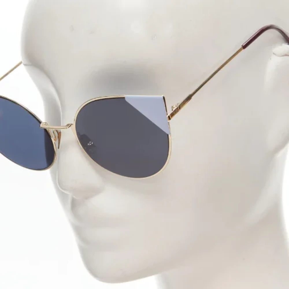 Fendi Vintage Pre-owned Fabric sunglasses Blue Dames