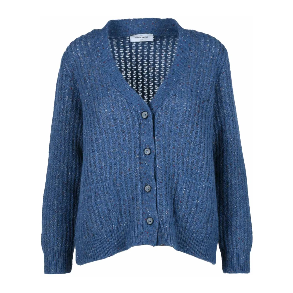 Gran Sasso Alpaca Blend Vest Blue Dames