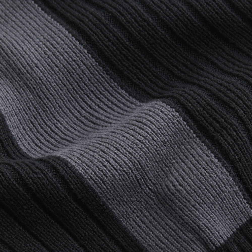 Calvin Klein Zwarte Rits Cardigan Trui Winter Katoen Black Heren