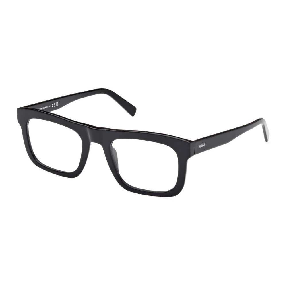 Zegna Black Glasses, Unisex, 52 Mm, Eyewear Frames