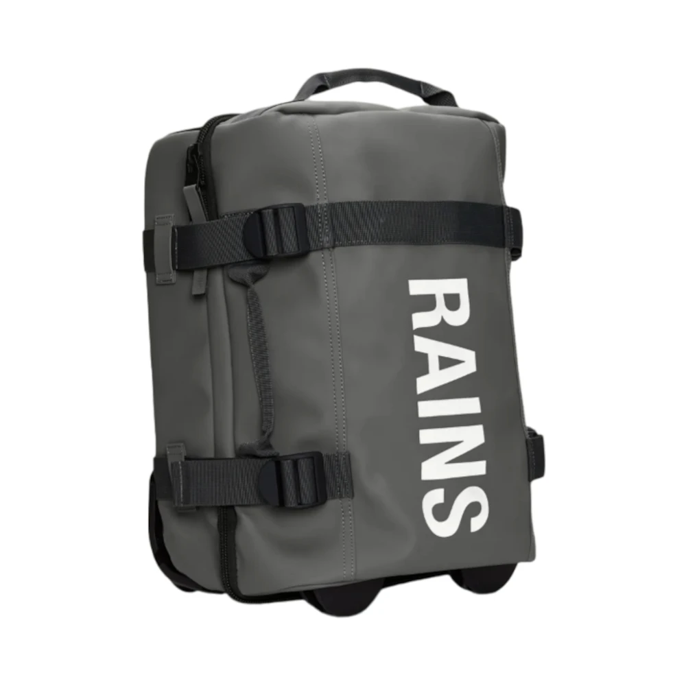 Rains Grijze Reisbagage Set Gray Unisex
