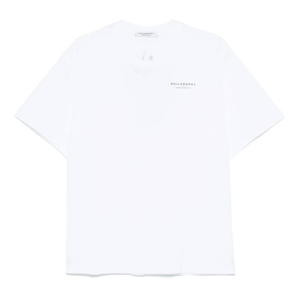 Philosophy di Lorenzo Serafini Biologisch Gerecycled Jersey T-shirt Wit White Dames