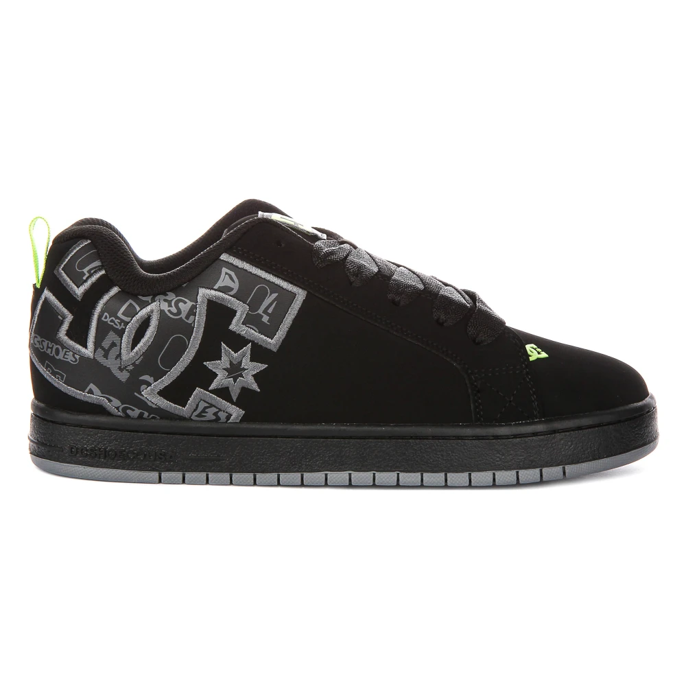 Dc Shoes Men's Black Sneakers, 10 1/2 Uk, Court Graffik Low Top Lace Up Logo