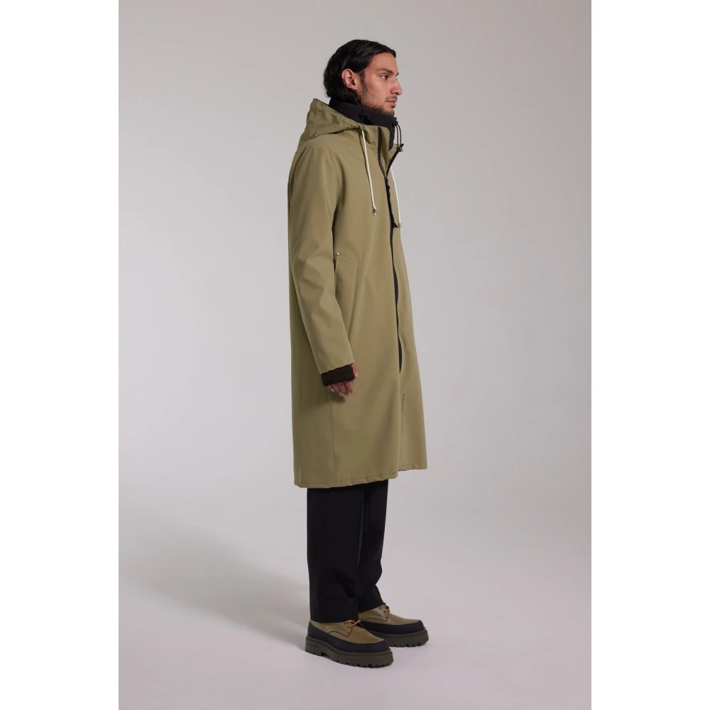 Stutterheim Lichtgewicht Matte Parka voor Mannen Green Heren