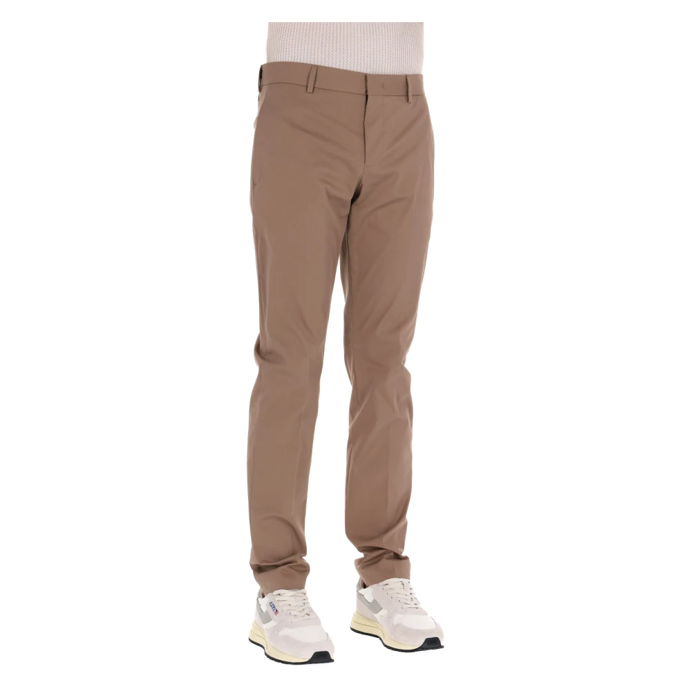 Pt Torino Men's Brown Slim-Fit Trousers - Slim-Fit Trousers - M - Trousers