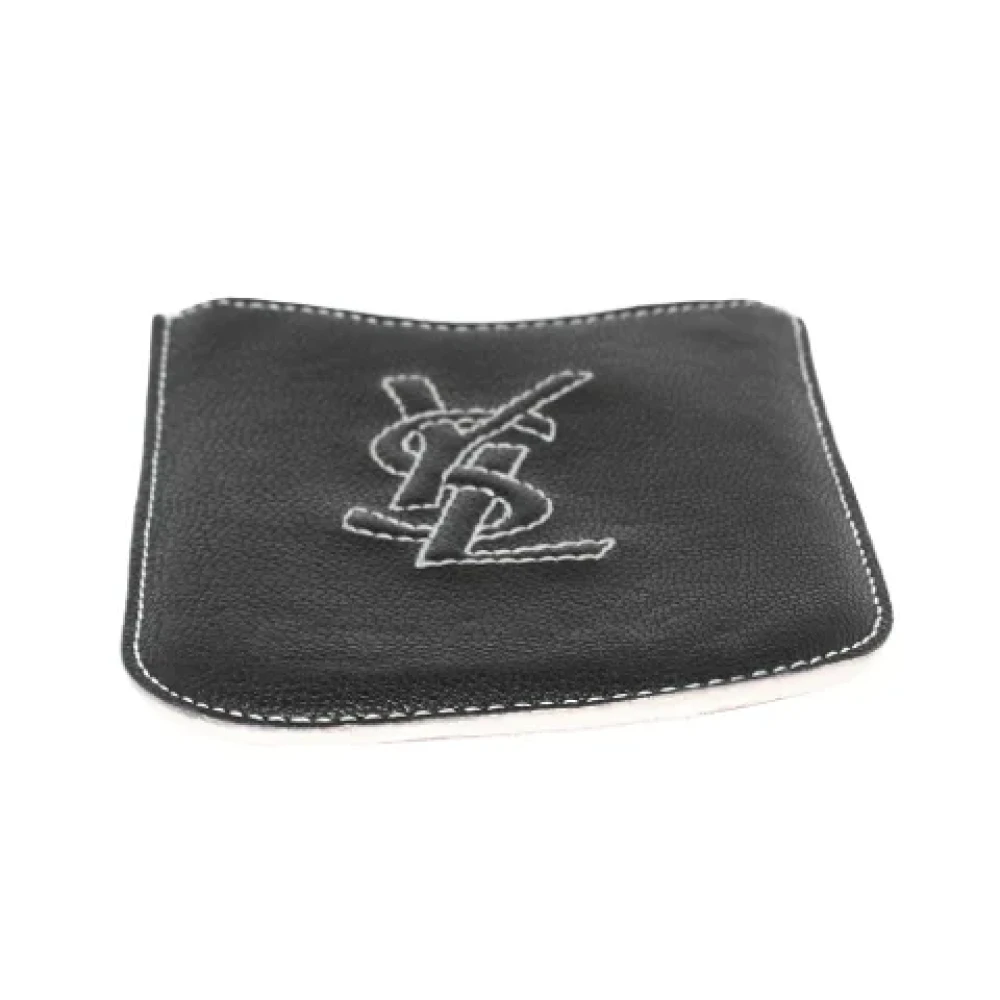 Yves Saint Laurent Vintage Pre-owned Leather home-office Black Dames