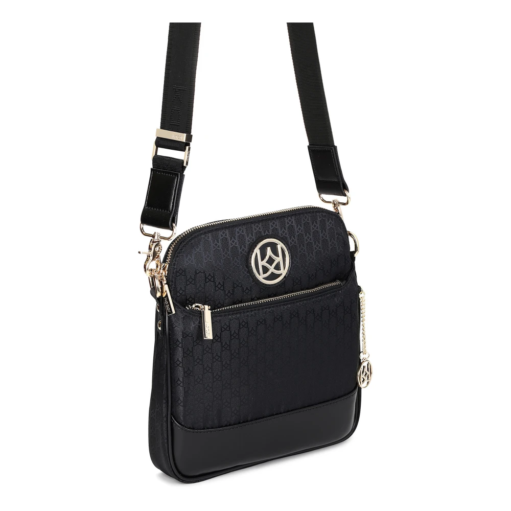 Kazar Dames zwarte messenger tas Black Dames