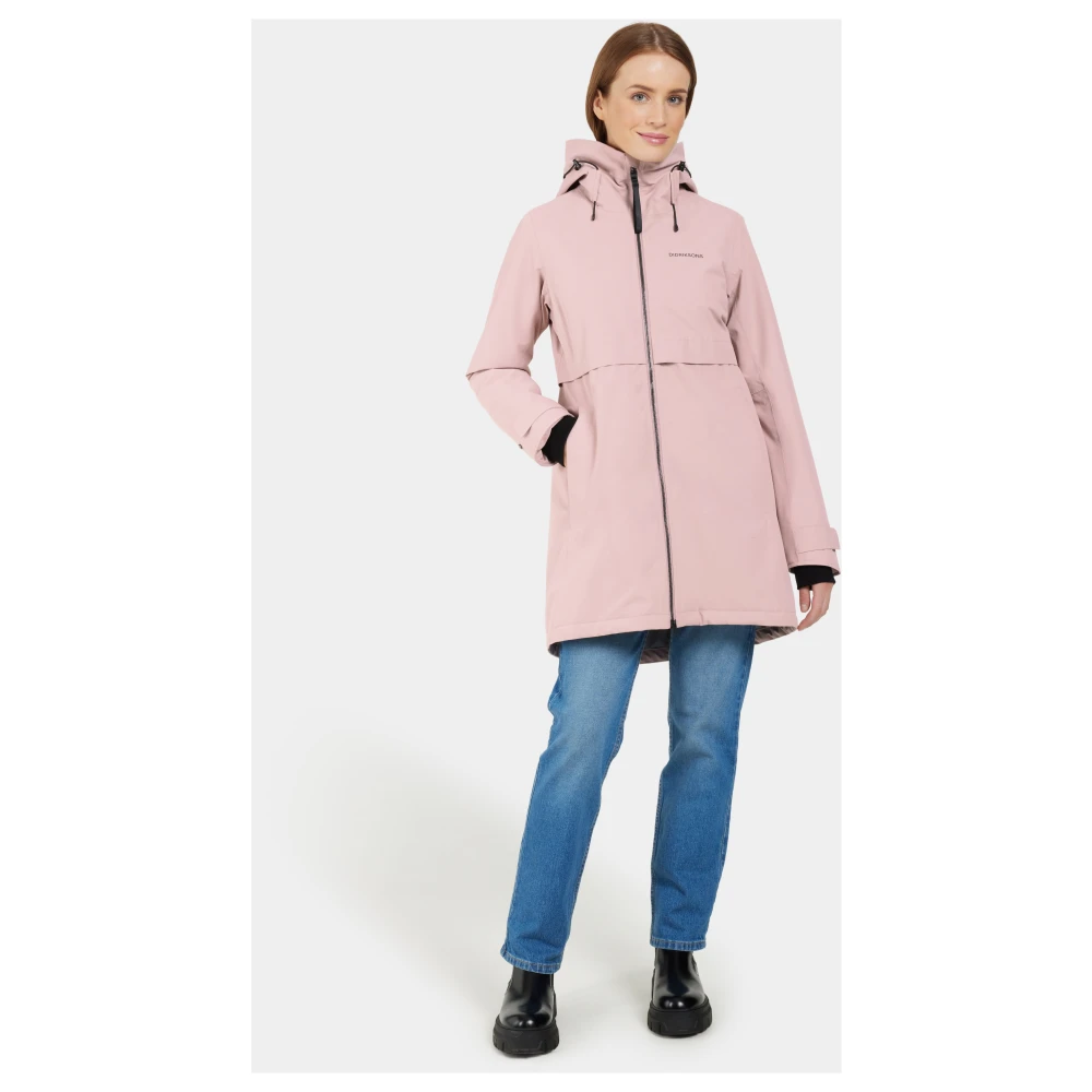 Didriksons Feminine Parka voor dagelijks gebruik Pink Dames