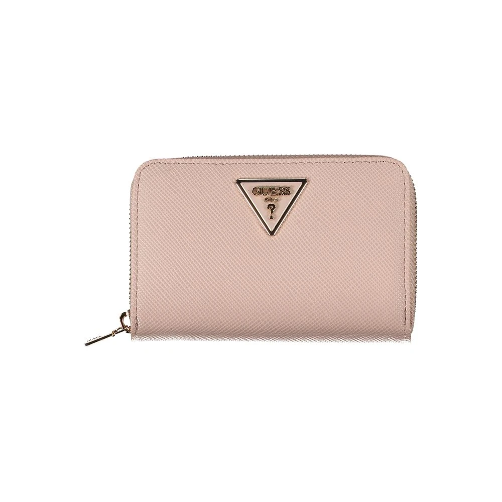 Guess Stijlvolle Roze Ritsportemonnee Pink Dames