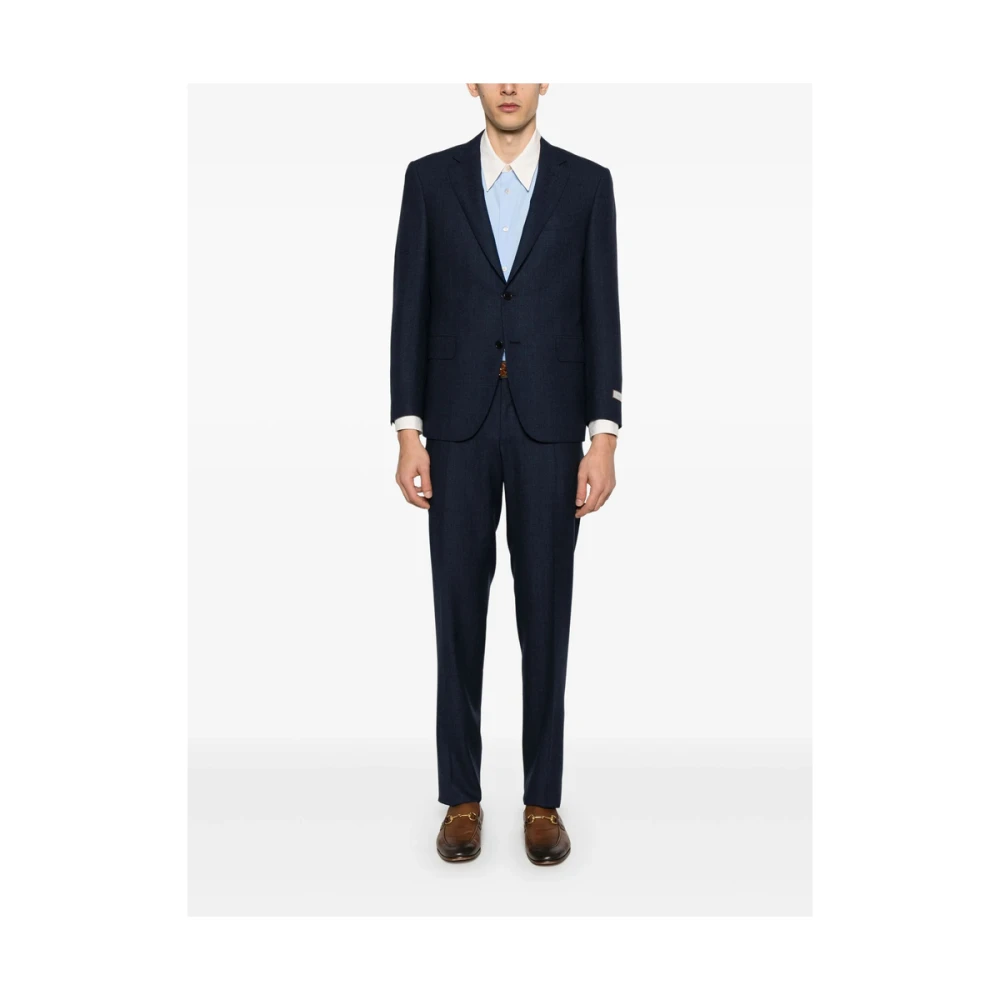 Canali Donkerblauw Pak Jas Blue Heren