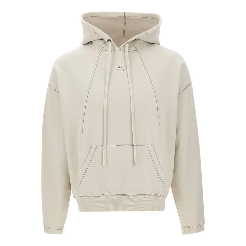 A-Cold-Wall Lichtbeige Katoenen Jersey Hoodie Trui Beige Heren