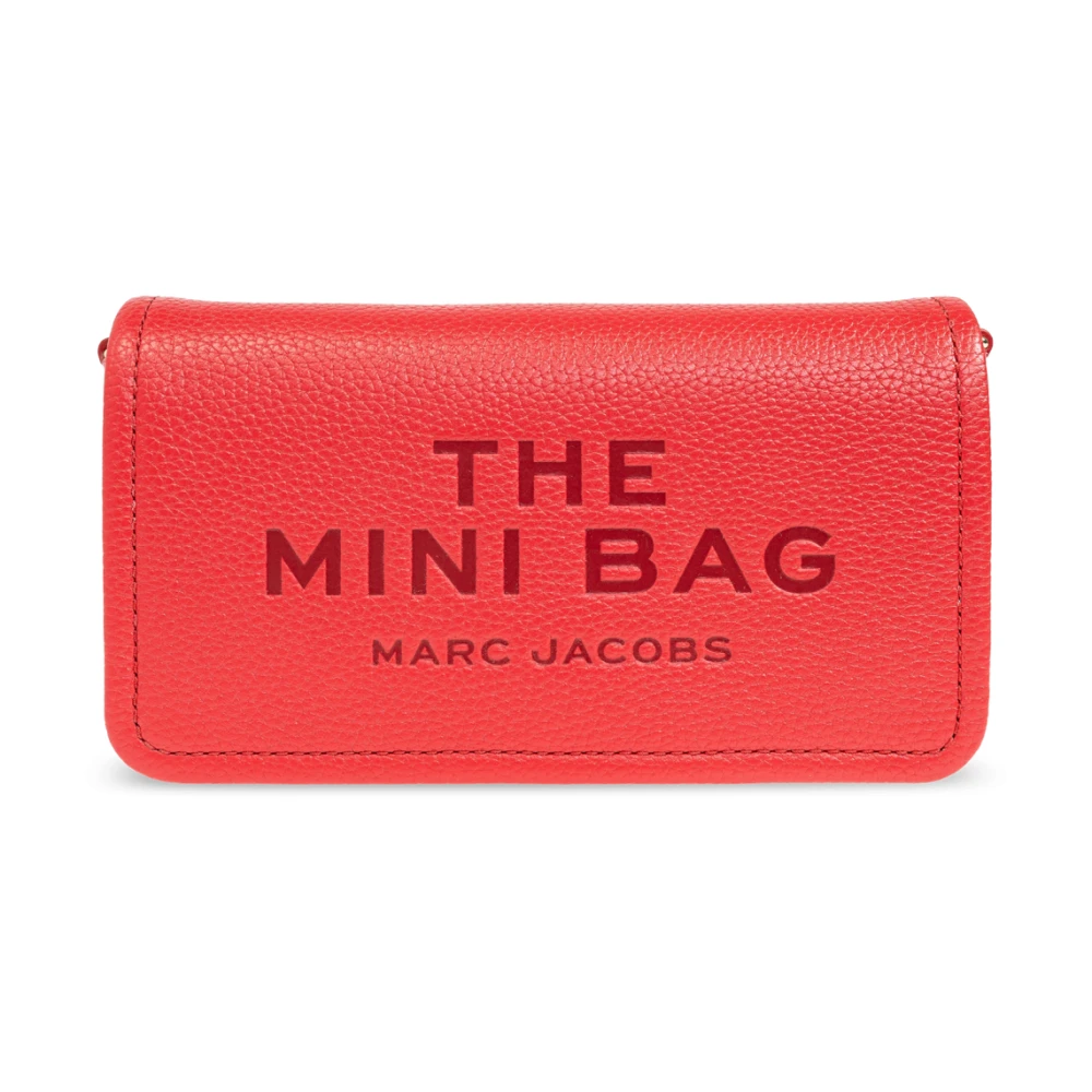 Marc Jacobs Rode Leren Mini Tas met Schouderband Red Dames