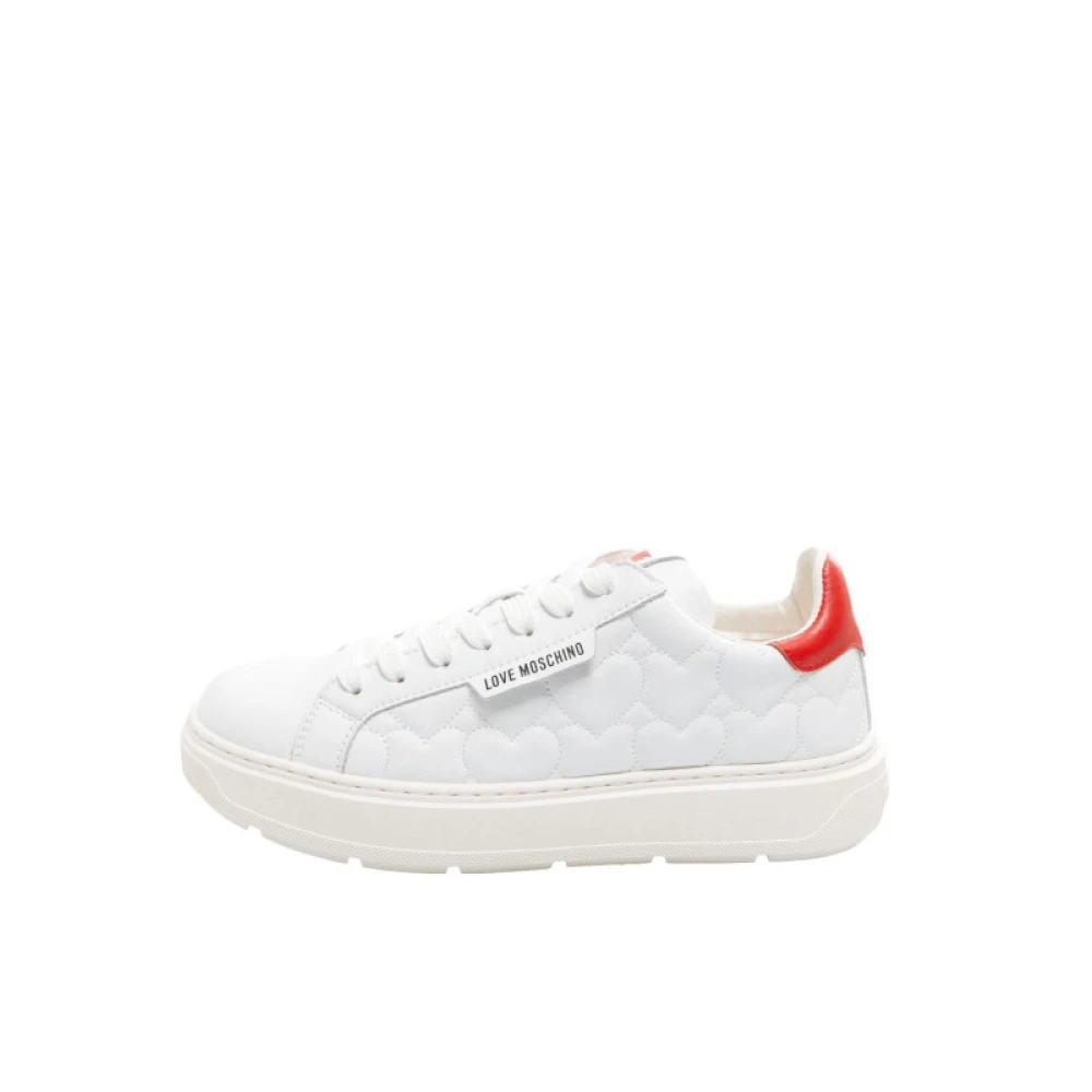 Love Moschino Array Large Sneakers White, Dam