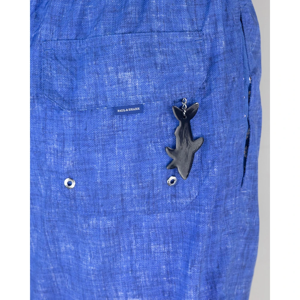PAUL & SHARK Blauwe Zee Kleding Elastische Taille Polyester Blue Heren