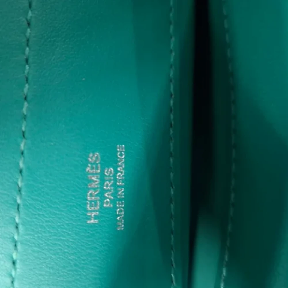 Hermès Vintage Pre-owned Leather shoulder-bags Blue Dames
