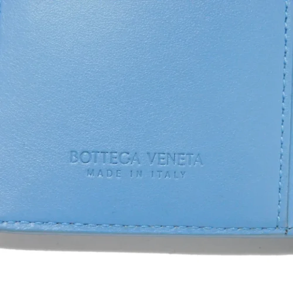Bottega Veneta Vintage Pre-owned Leather wallets Blue Dames