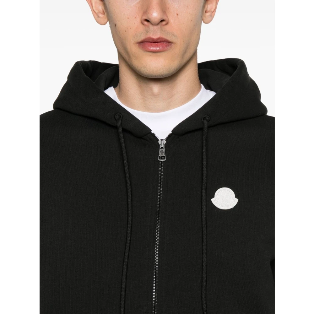 Moncler Grijze Sweater met Capuchon en Zakken Gray Heren