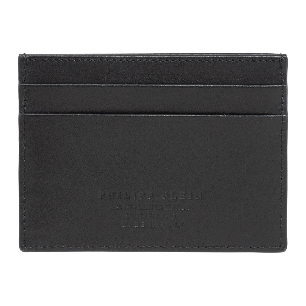 Philipp Plein Hexagon Kaarthouder met Logo Black Heren