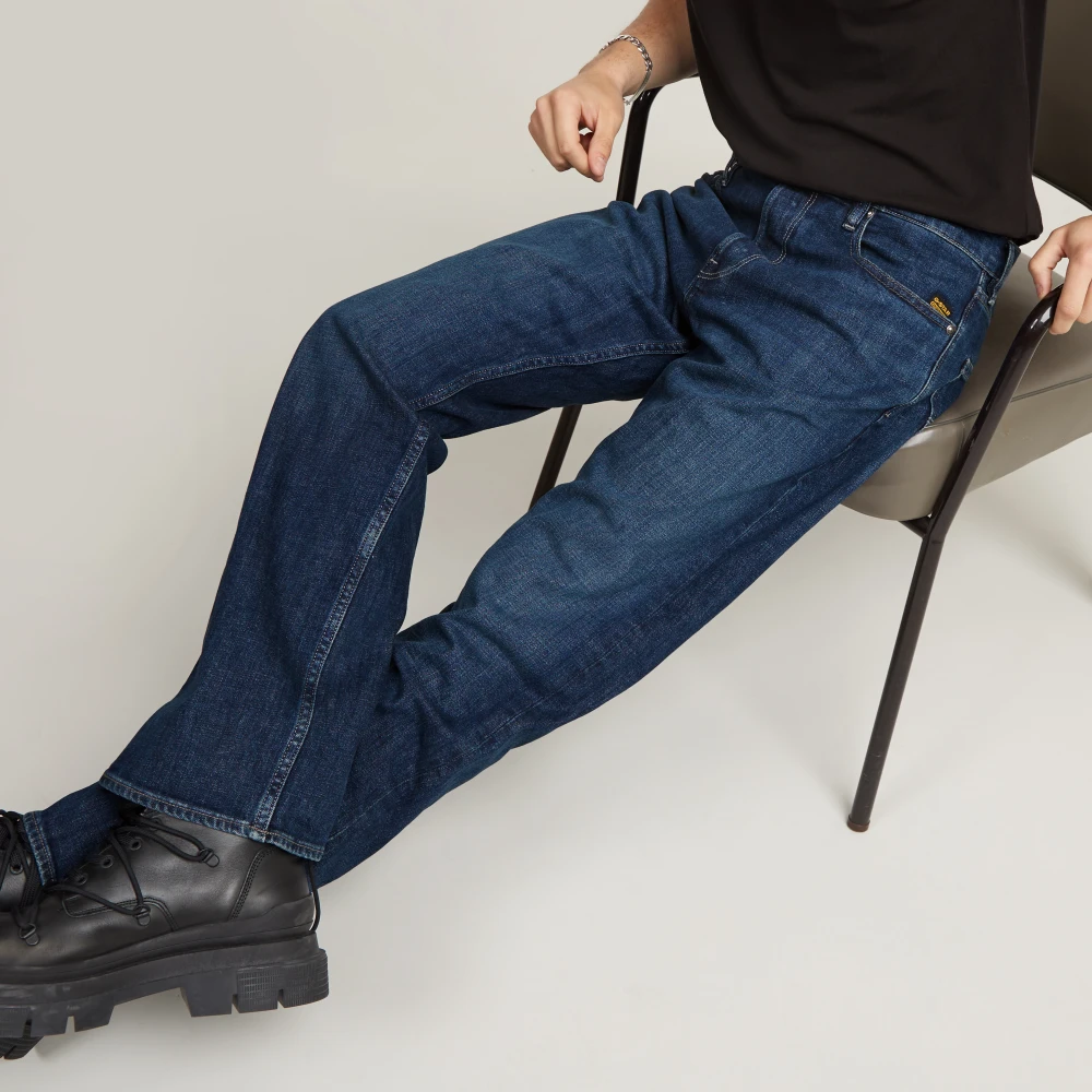 G-Star Regular Straight Fit Stretch Denim Jeans Blue Heren