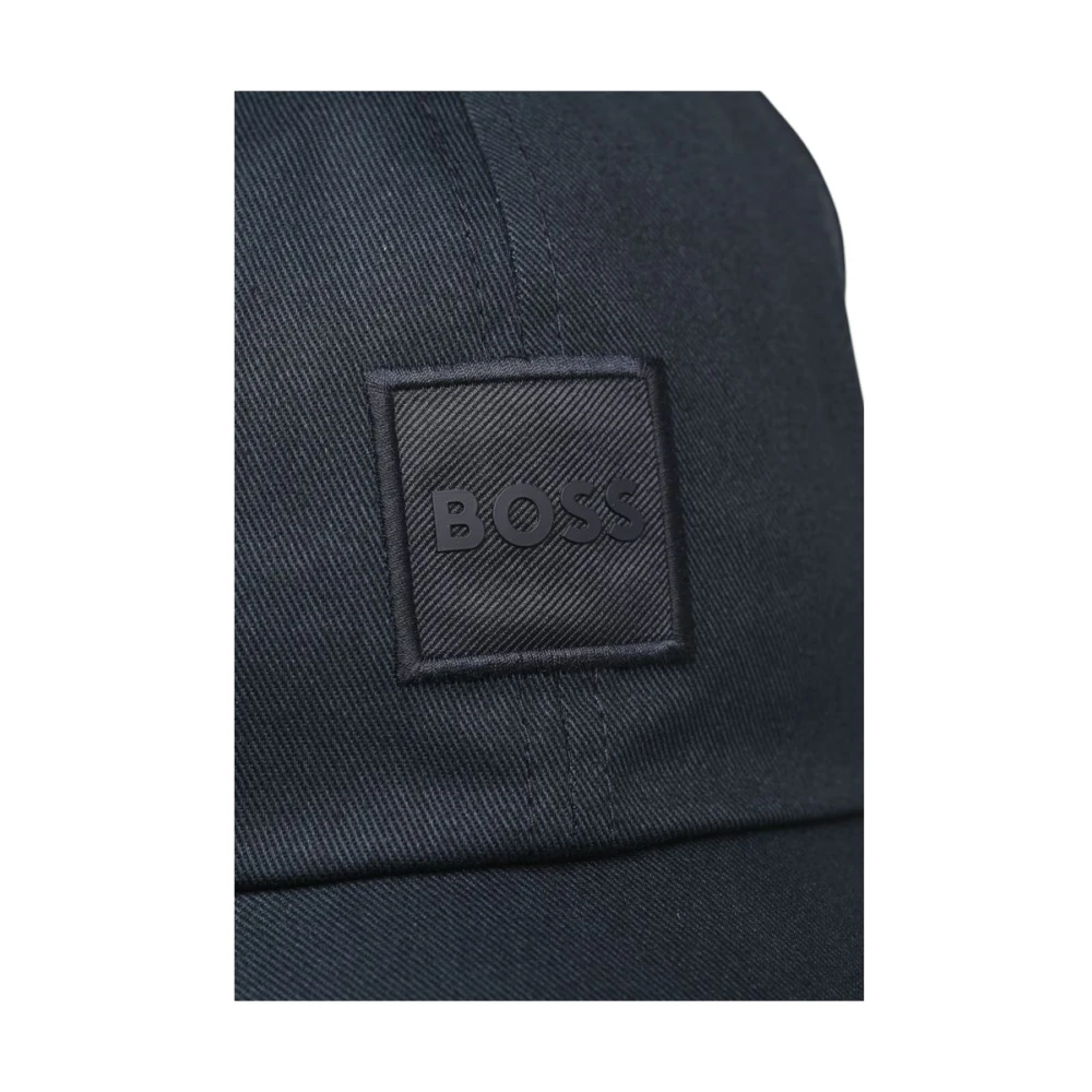 Hugo Boss Blauwe Katoenen Zonneklep Hoed Lente Zomer Collectie Blue Heren