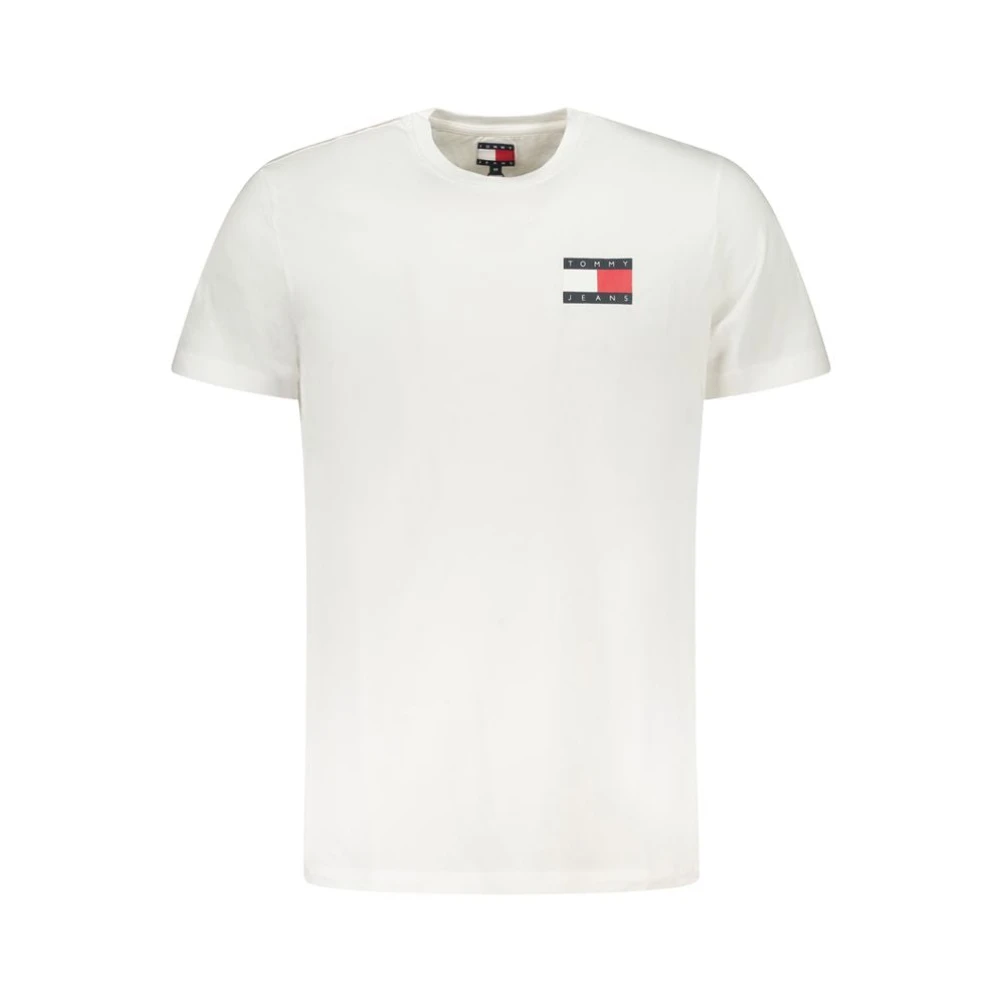 Tommy Hilfiger Men's White Cotton T-Shirt Bold Logo - T-Shirts - S- Tops
