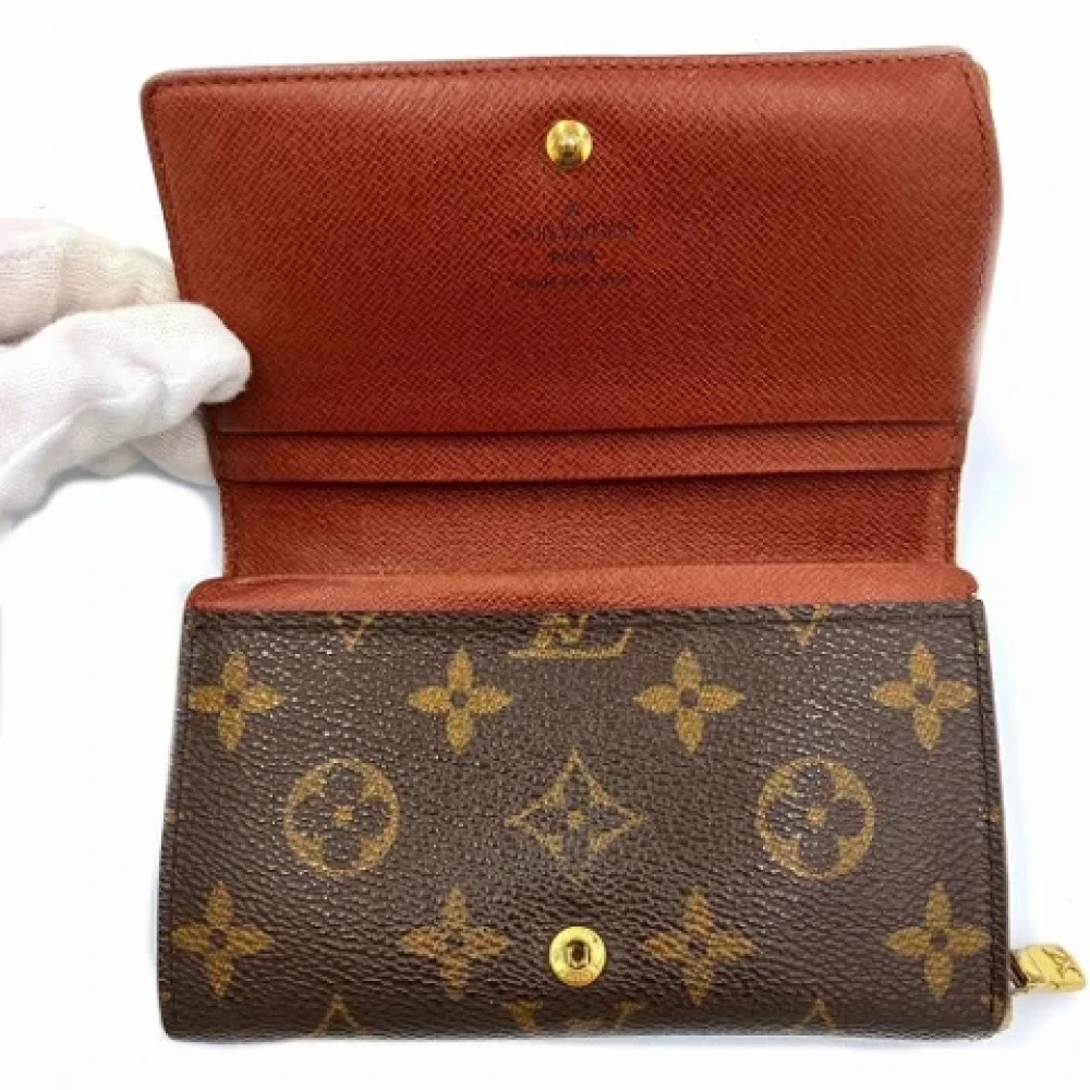 Louis Vuitton Vintage Pre-owned Canvas wallets Brown Dames