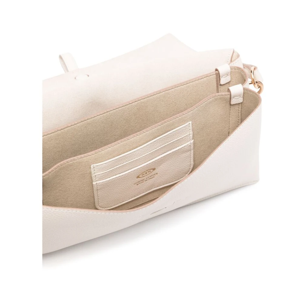 TOD'S Stijlvolle Schoudertas met Handvat White Dames