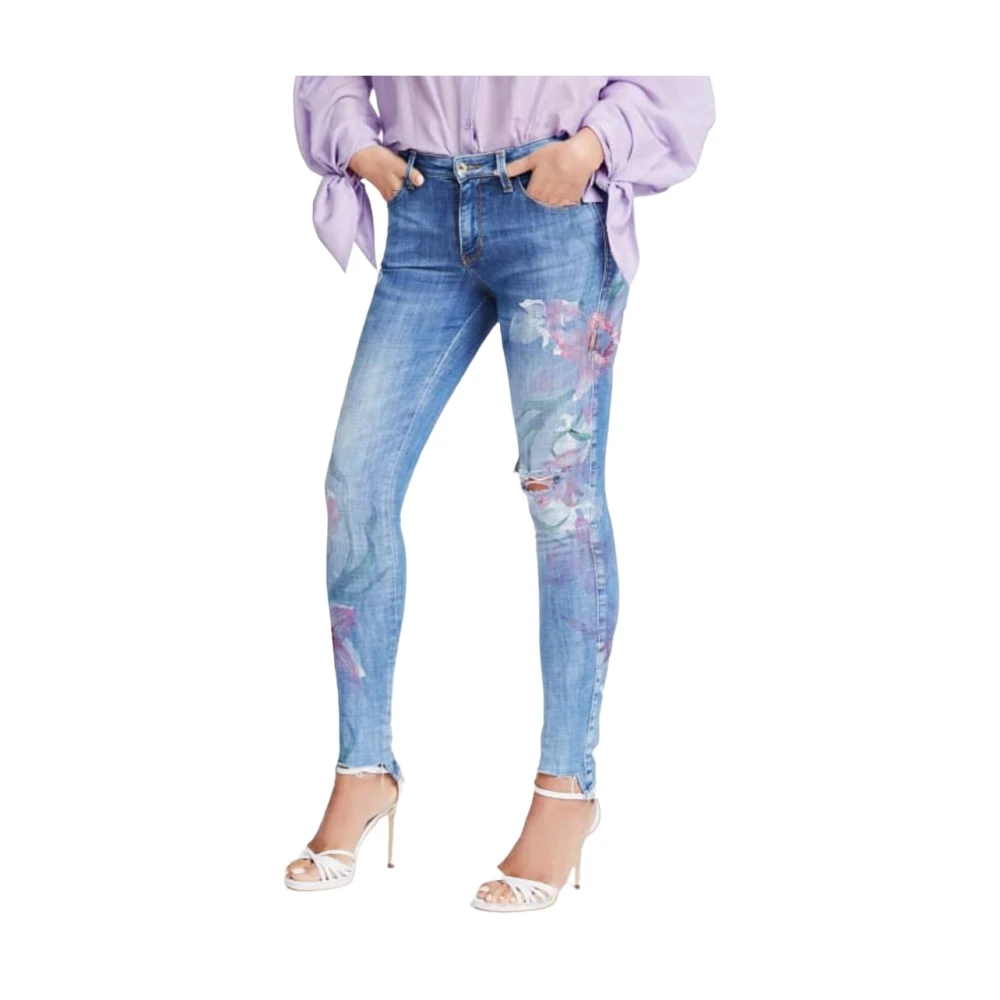Guess Skinny Jeans Blue Dames