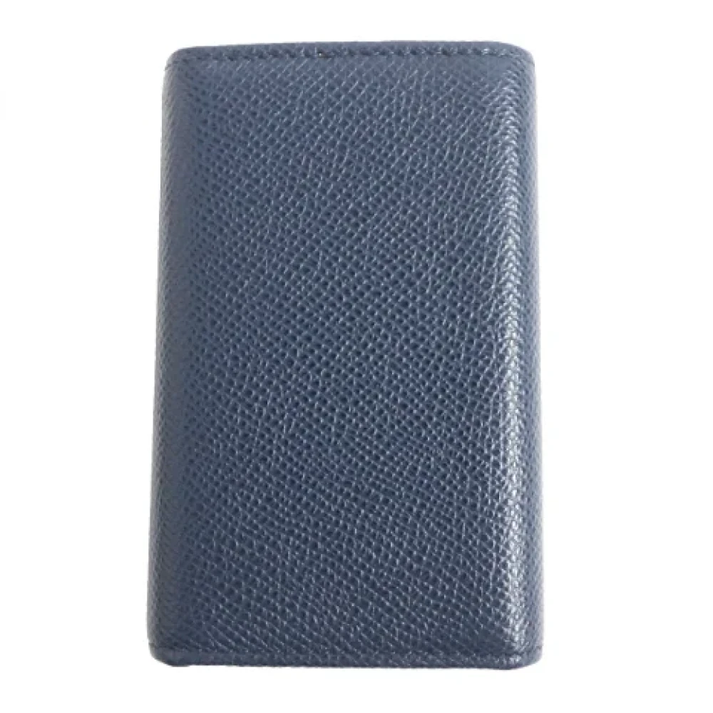 Bvlgari Vintage Pre-owned Canvas key-holders Blue Heren