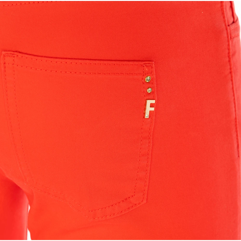 Fracomina Rode Skinny Broek Outlet Prijs Red Dames